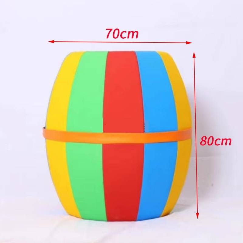Rainbow barrel (thickened PVC tear anti -tear leather+sponge+wooden frame)