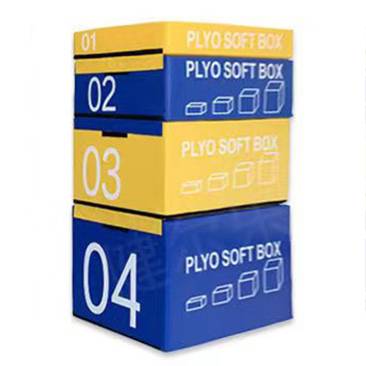 Adult jumping box blue and yellow (size 90x75x150cm
