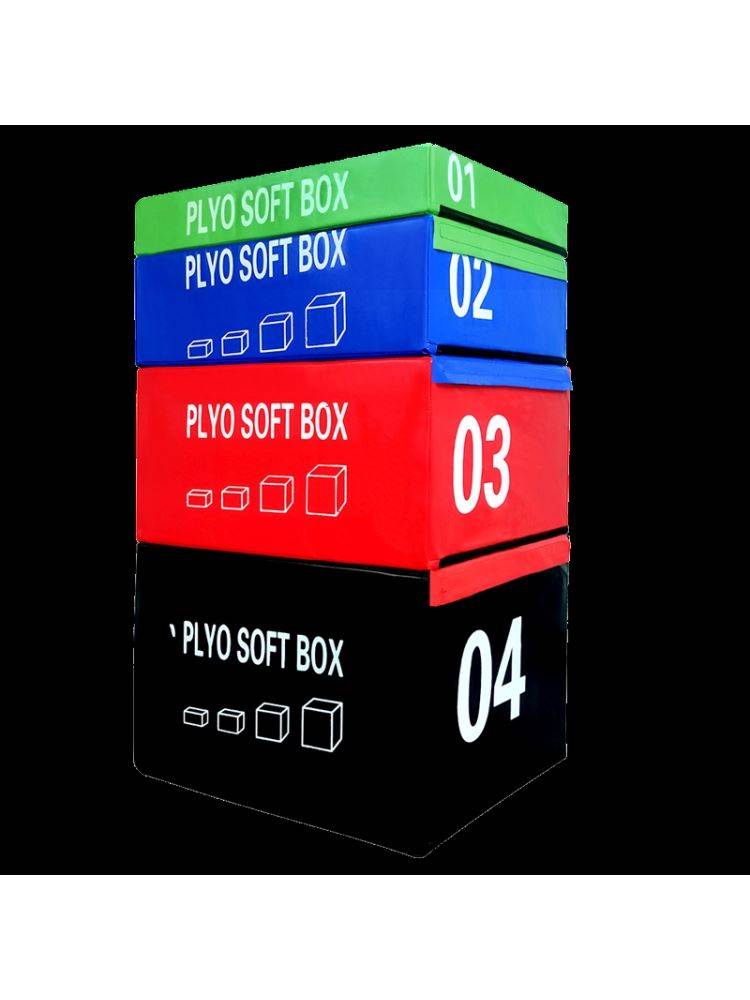 Gym -packed Software jumping box Children's physical fitness training equipment Mandarin balanced wood saddle combination