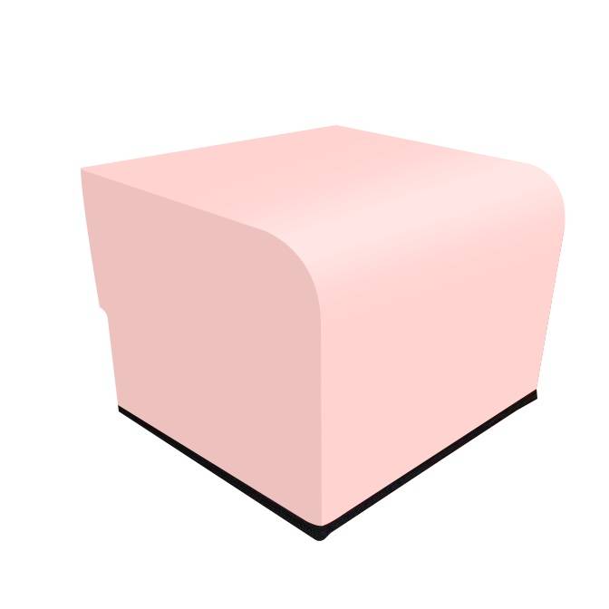 One second -generation upgraded pearl cotton cherry blossom pink hip box
