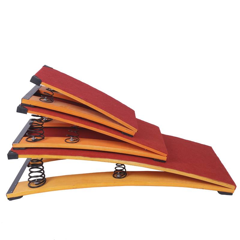 Air flipping soup adult track and field gymnastics children's long -term practice side empty dance martial arts S -shaped spring pedal