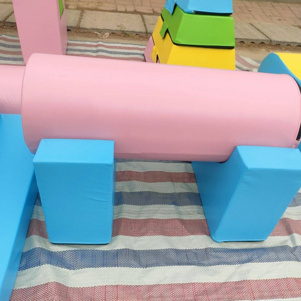 Children's physical fitness training Equipment Sensory Teachers Jumping Box Supu -C kindergarten jumping horses balancing wood combination software