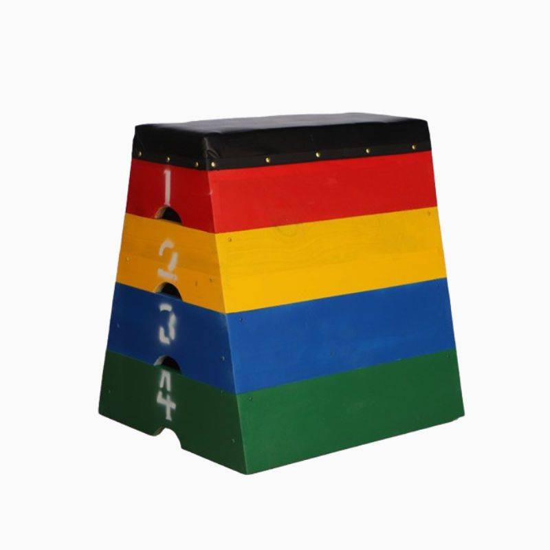 Children's adjustable horses jumping horse kindergarten saddling horse disassembled jumping box big goat jump training equipment spring assistance springboard