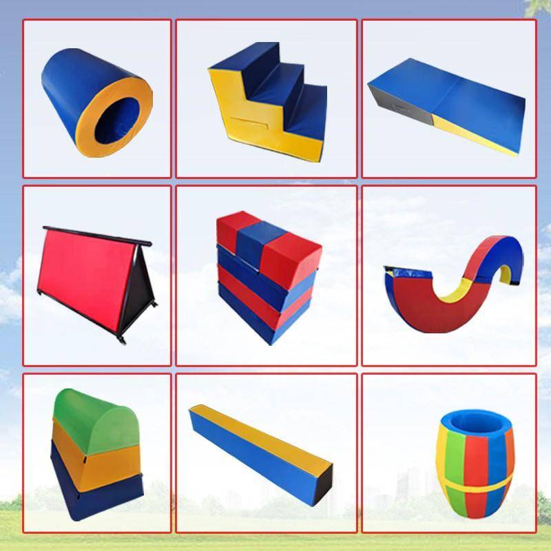 Children's physical fitness training Equipment Sensory Tongshu Tongshu Aid -Flond Assisting kindergarten jumping horses balancing wood combination software