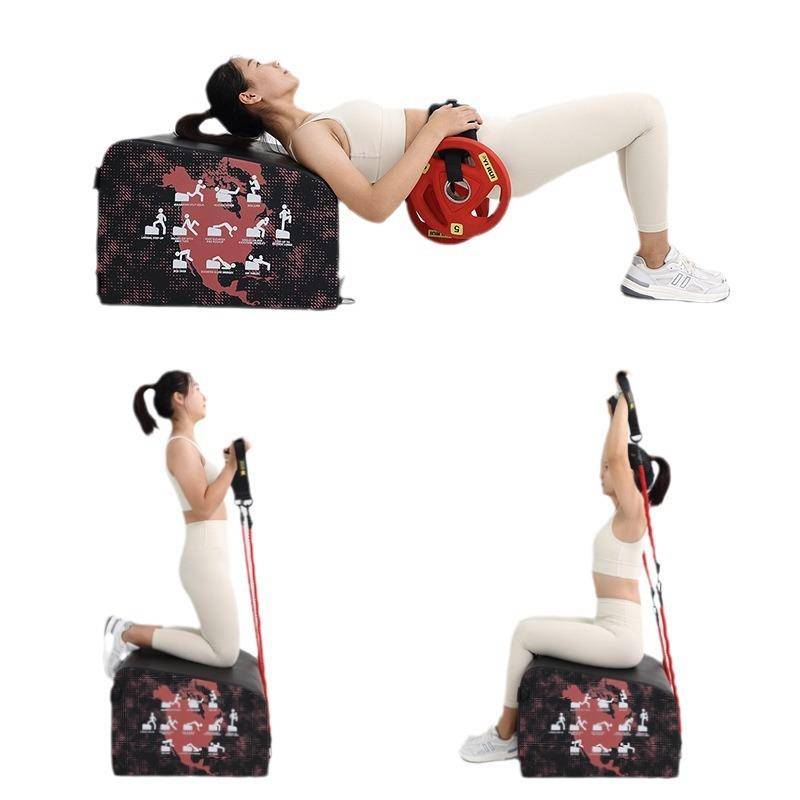 New hip push box jump box multi -function anti -slip hip push stool household fitness auxiliary hip hip bridge box training equipment