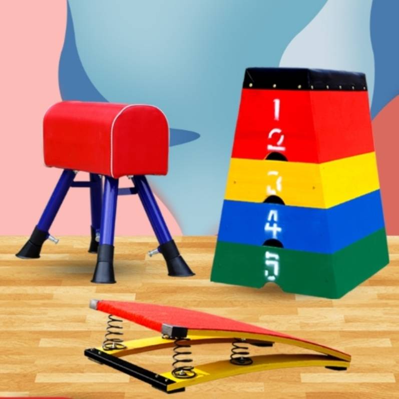 Outdoor punching fitness goat jumping springs can adjust middle school disassembly jump box kindergarten training track and field