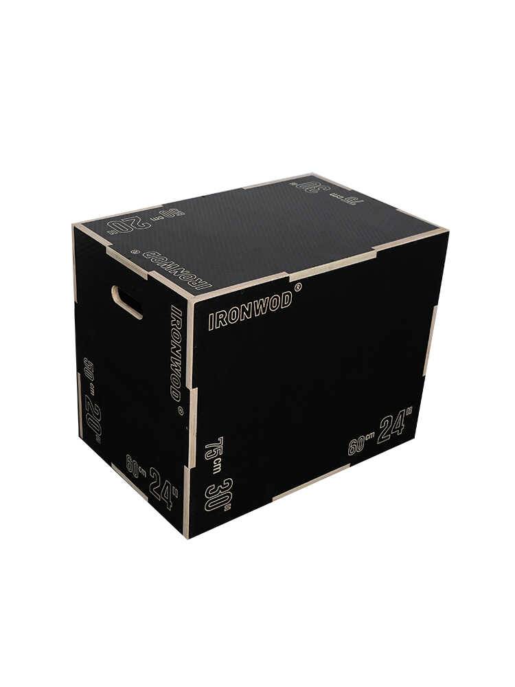 Ironwod wooden jump box triple -in -one sports fitness comprehensive training box bouncing stool adult explosive power