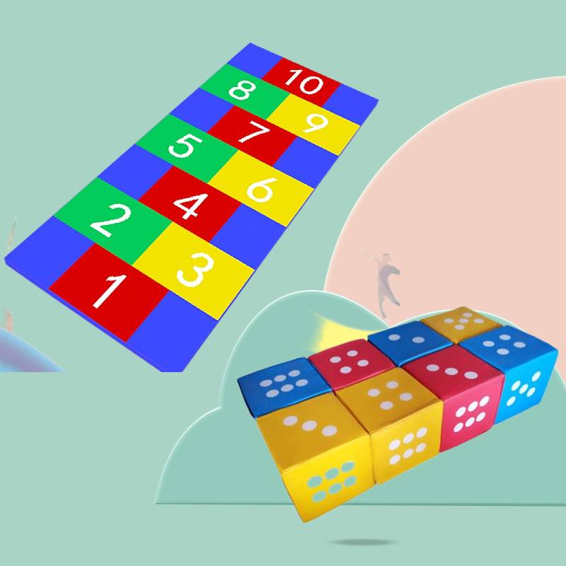 Children's Software Sensory Sports Sports Energy Training Equipment Software Box Combination Early Early Early Early Balance Wooden Triangle slope