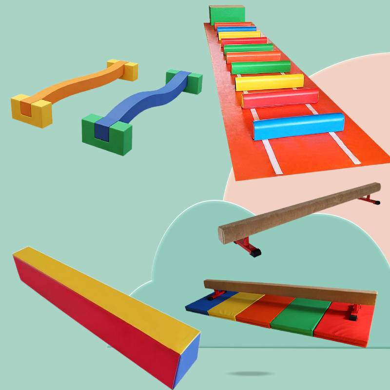 Children's Software Sensory Sports Sports Energy Training Equipment Software Box Combination Early Early Early Early Balance Wooden Triangle slope