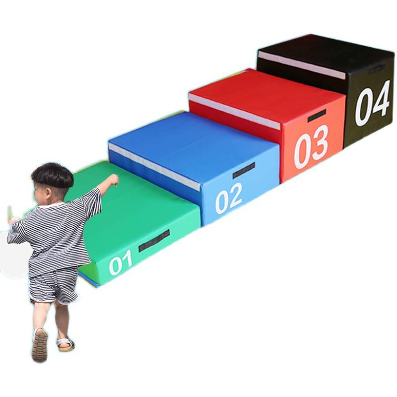 "Soft digital training box for children with all-round jumps and step-by-step step jumps"