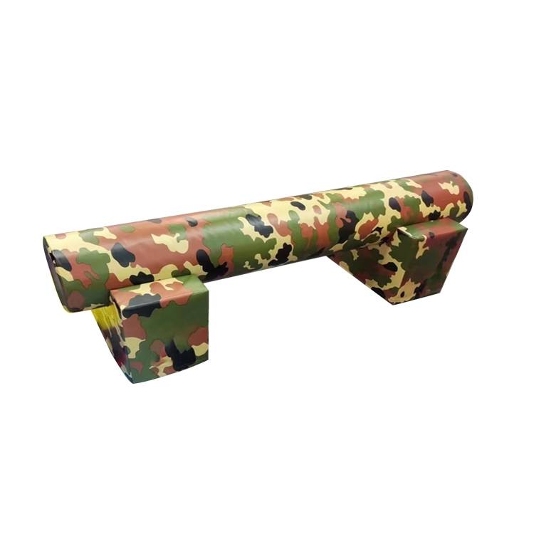 Camouflage pier+camouflage round wooden stakes