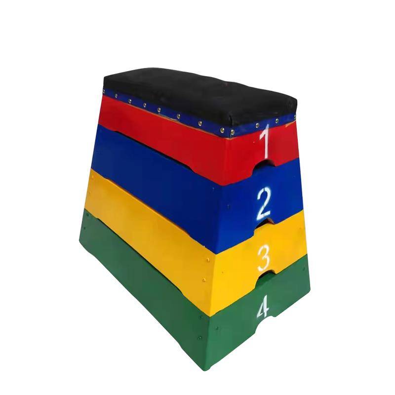 Kindergarten jumping horse jumping goes on goes on goat with adult children's wooden jumper outdoor sports physical fitness training