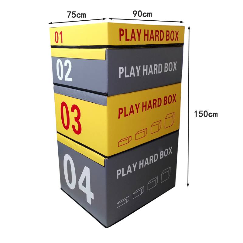 Yellow -gray Standard model four -in -jump box (35kg)