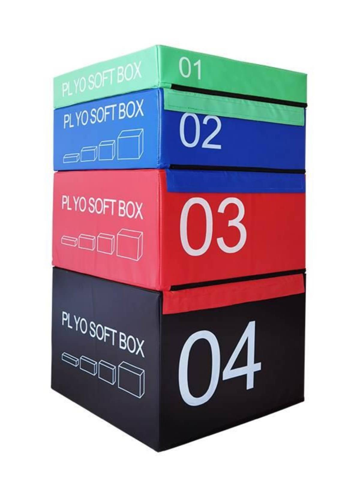 Four -in -one PU combination box jump software jump box boxing martial arts dance children jump box gym outbreak bounce