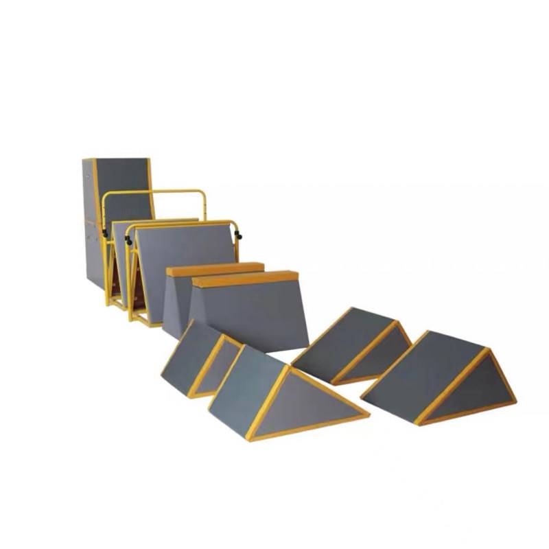Parkour nine -piece set (wooden frame+cross -proof pattern)
