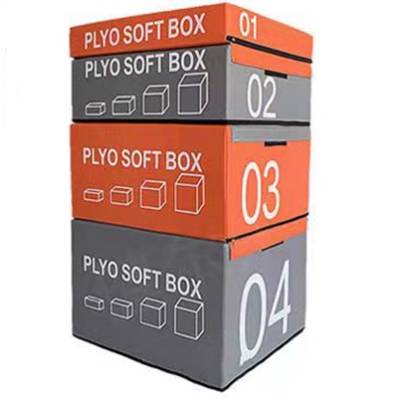 Adult jumping box orange gray (size 90x75x150cm