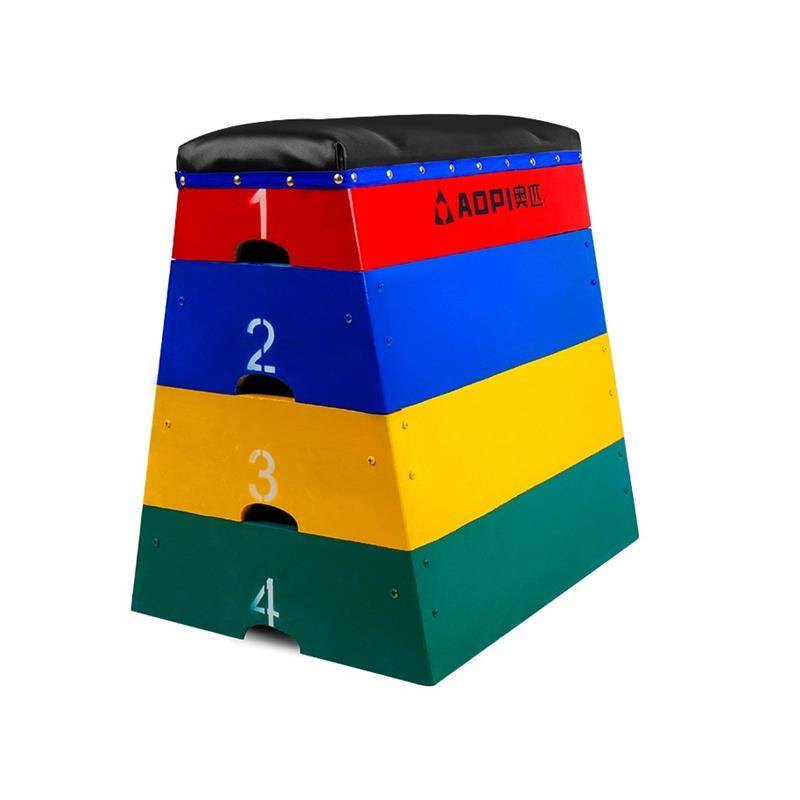 Children's kindergarten physical fitness training equipment saddlina -jump box jumping horses jumping goes sheep balancing wooden spurtboard
