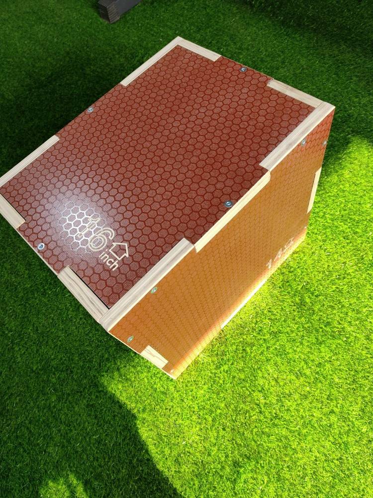 Exit wooden jump box bouncing training jumping stool non -slip three -in -one comprehensive physical training box PLYO BOX