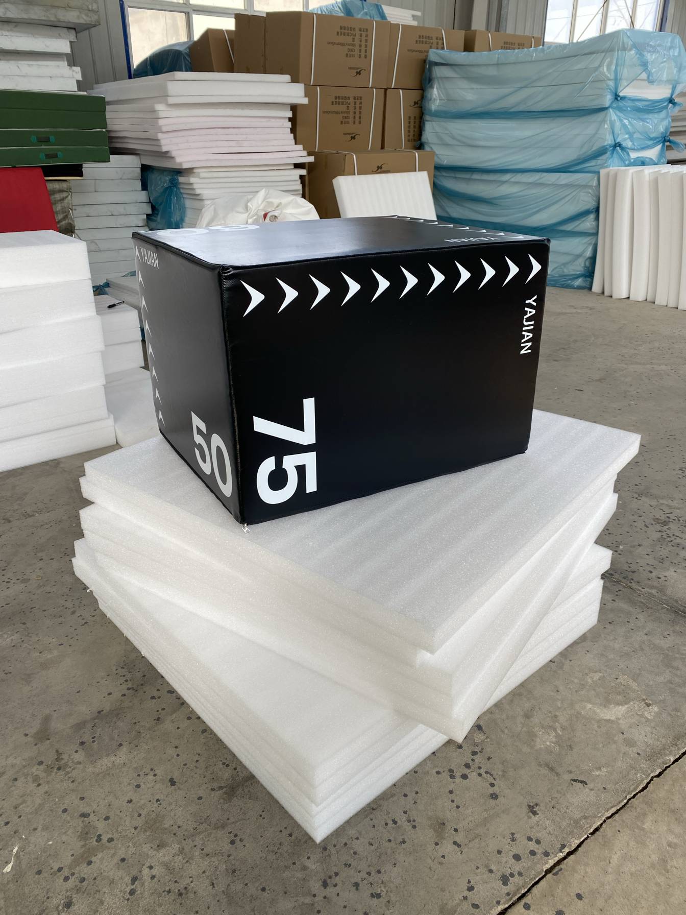 Three -in -one soft jump box fitness room physical fitness training bouncing training jump box