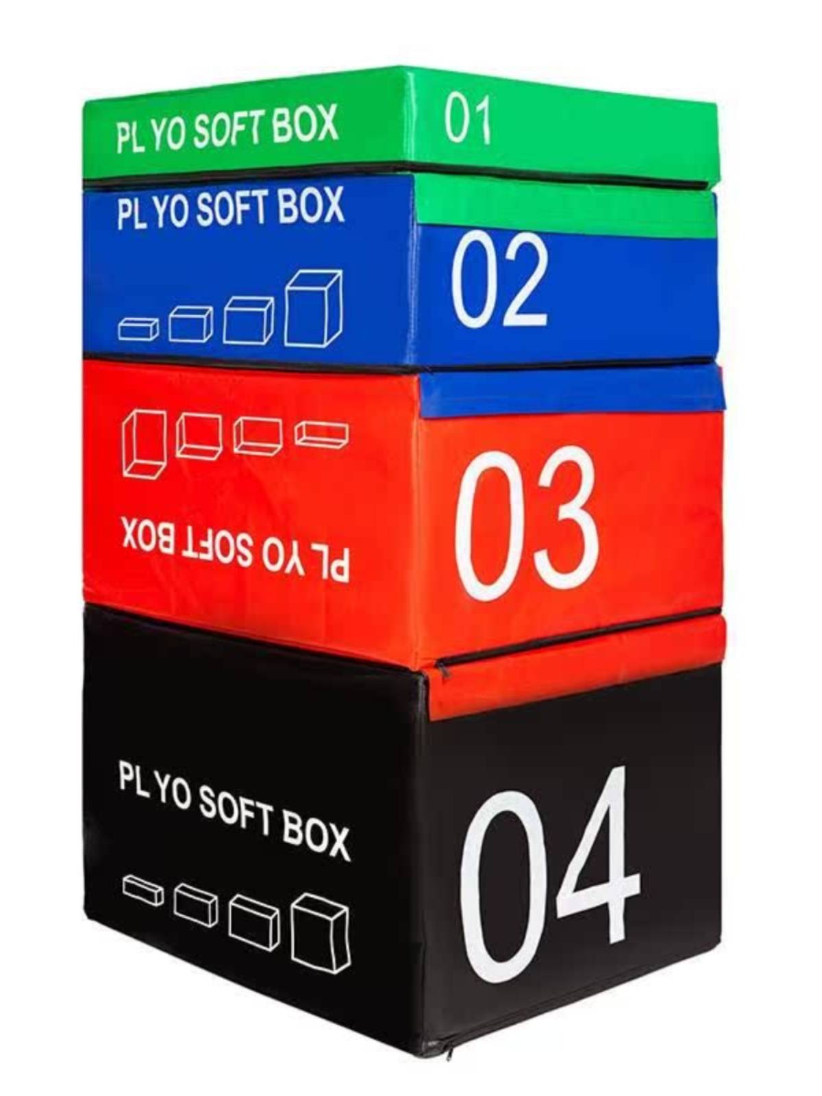 Jumper box training four-to-one gymnasium children's flexible, progressive, four-stage energy-composed box