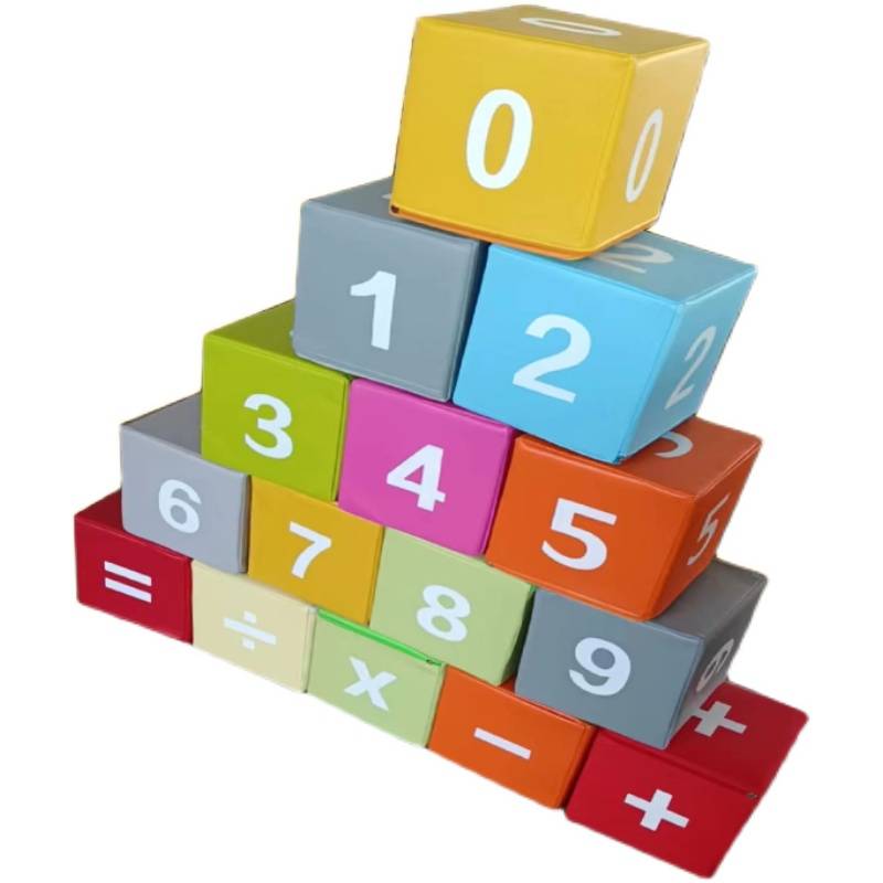 Children's Software square building bayor -shaped kindergarten body -like square -shaped jump box digital pier early education center sensor training