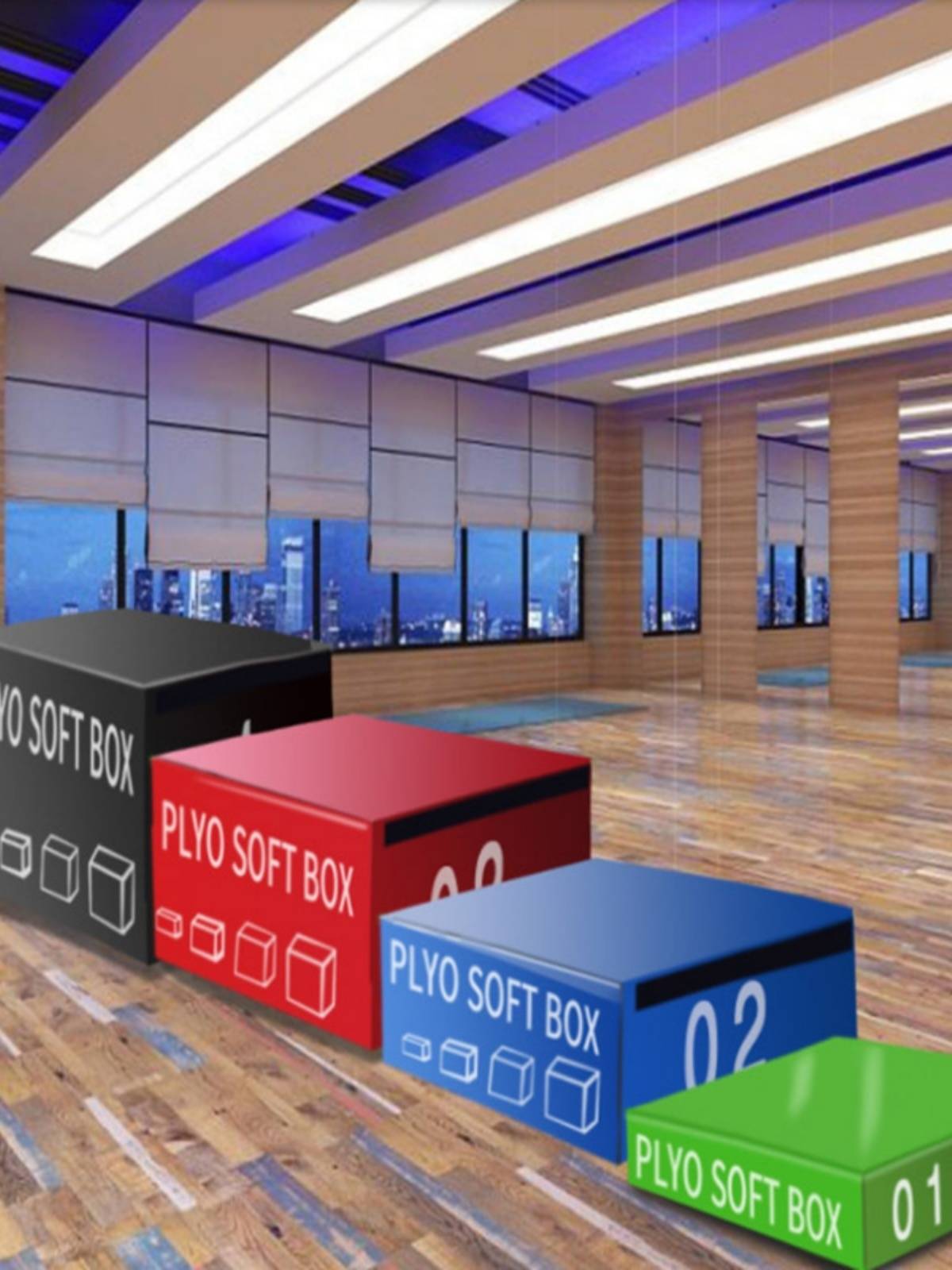 Four -in -one jump box training gym adult children's bullets burst power bombs jumping energy training software box