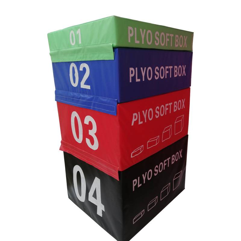 Professional bouncing training software combination explosion training 4 -level sponge jumping box gymnastics jumping stool fitness men