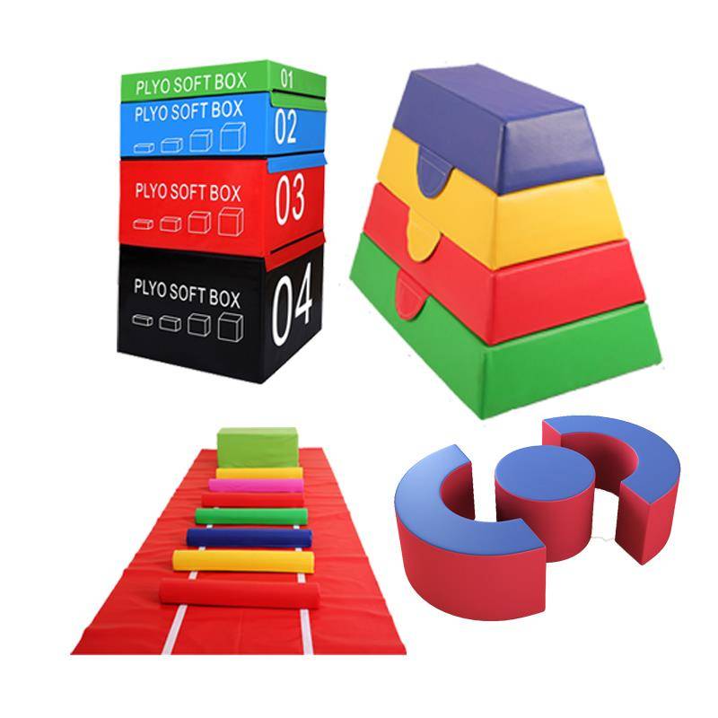 Children's physical fitness training Equipment Sensory Teachers Jumping Box Supu -C kindergarten jumping horses balancing wood combination software