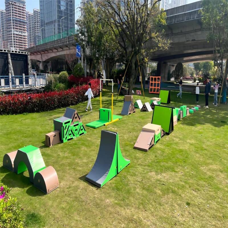 Children's physical fitness music parkour series baffle fourth -order jumper jumper saddle horse outdoor training equipment nine