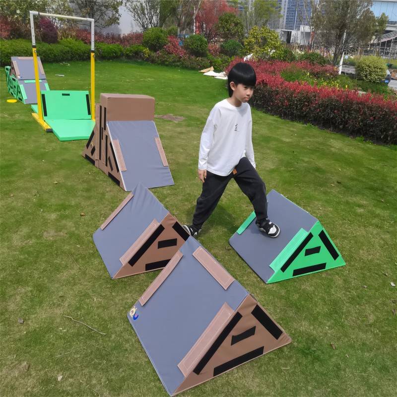 Children's physical fitness music parkour series baffle fourth -order jumper jumper saddle horse outdoor training equipment nine