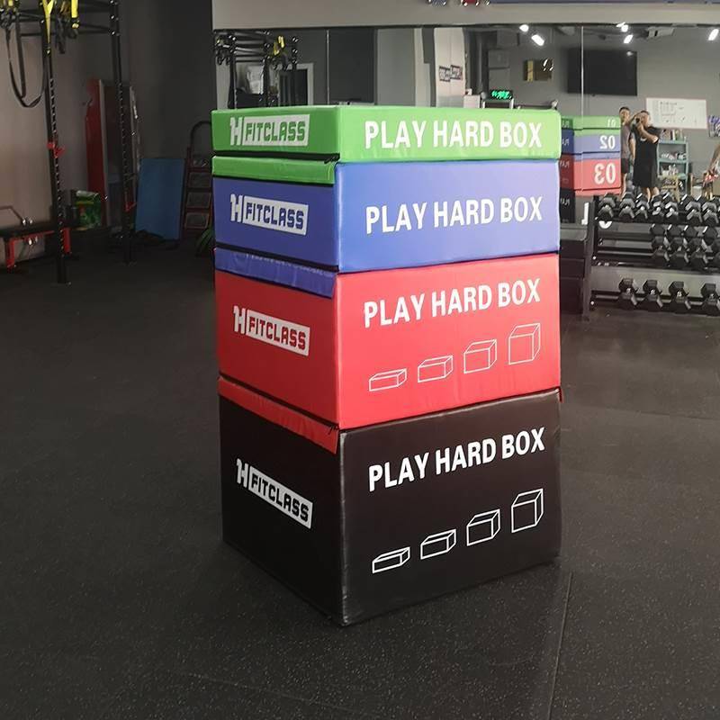 A combination of jumpboxes of adult children's soft-bulletting high-stage gymnasium sports