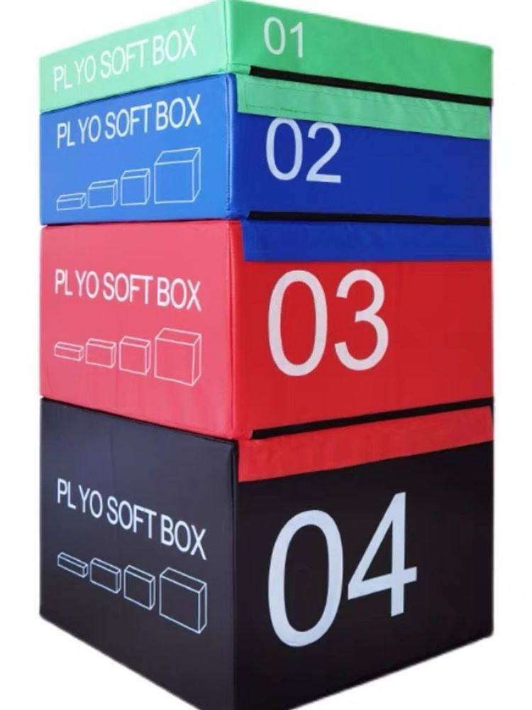 The jumper box, a combination of steps, soft-boxed children fit to train in horse gym basketball, saddles