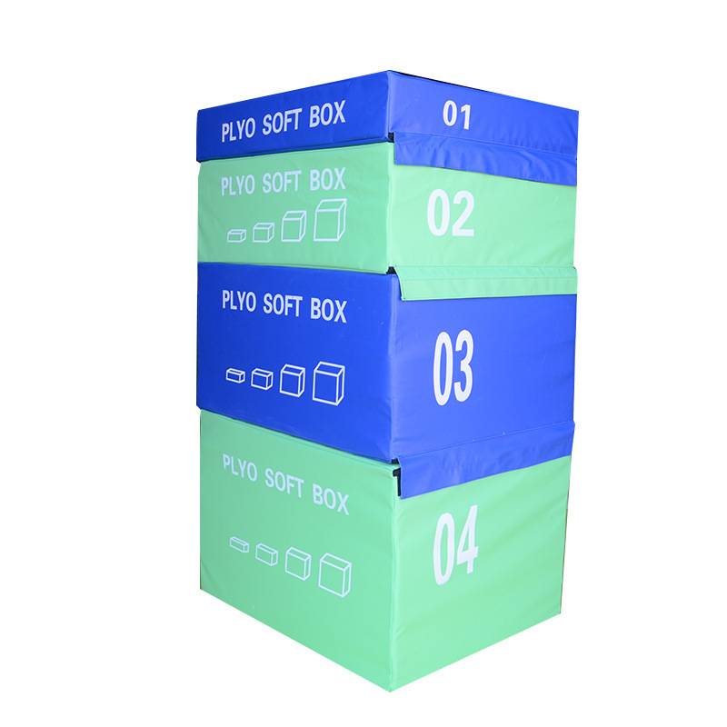 80kg total weight set, 90 × 75 × 150cm [blue -green soft jump box]