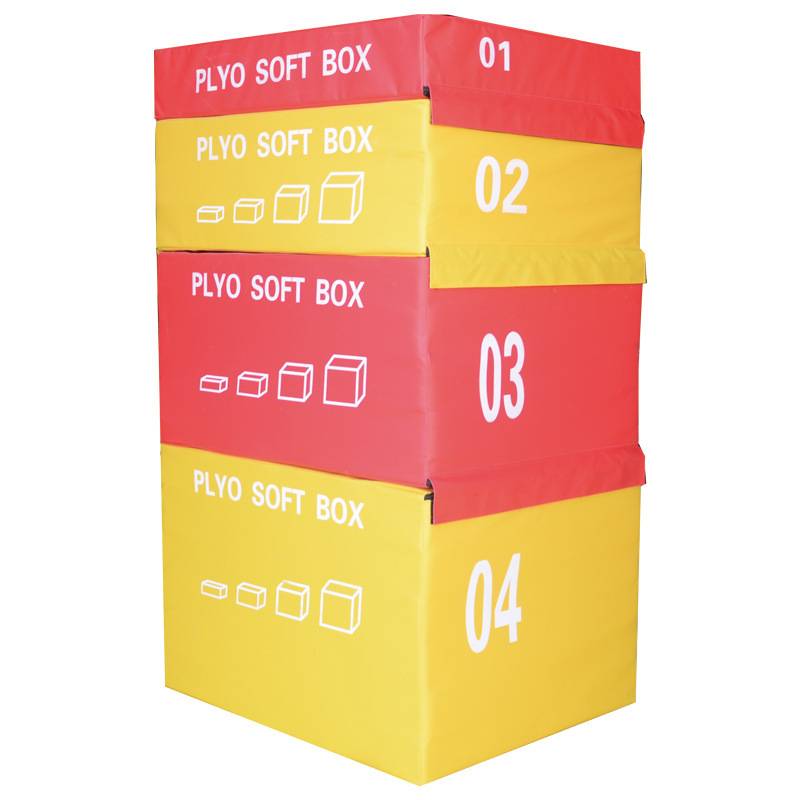 30kg total weight set, 90 × 75 × 150cm [red and yellow soft jump box]