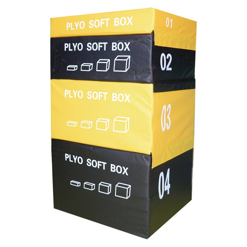 25kg total weight set, 90 × 75 × 150cm [yellow black soft jump box]