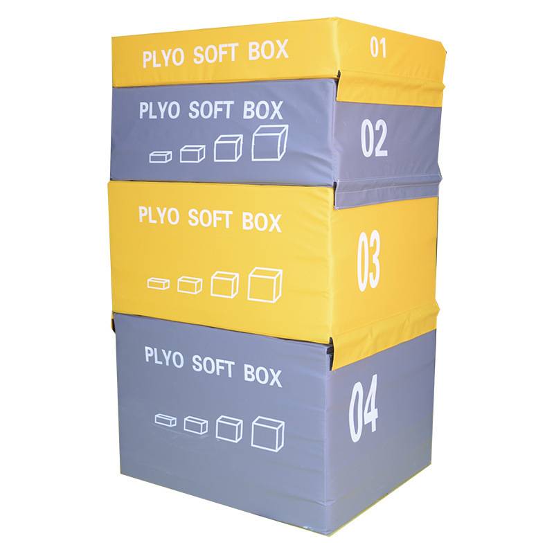30kg total weight set, 90 × 75 × 150cm [yellow gray soft jump box]
