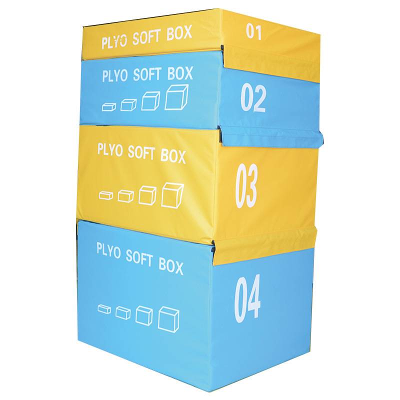 23KG total weight set, 90 × 75 × 150cm [yellow blue soft jump box]