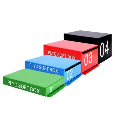 Professional four -in -one PU combination software jump box boxing martial arts dance children's gym explosion training jump box