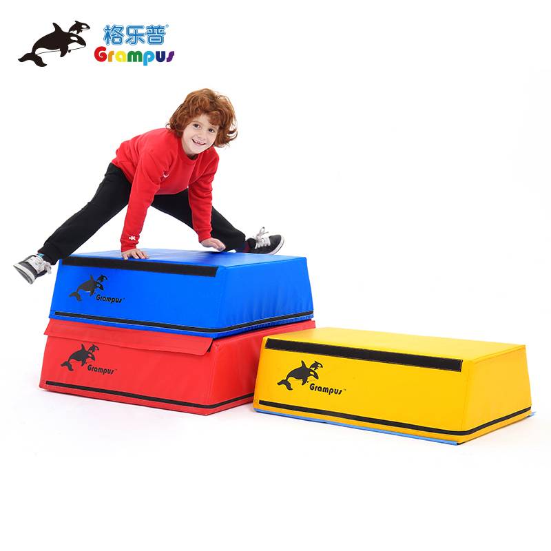 Gelupe three -color jumping horse gymnastics cushion energy kindergarten software jumping box children's early education sense training equipment