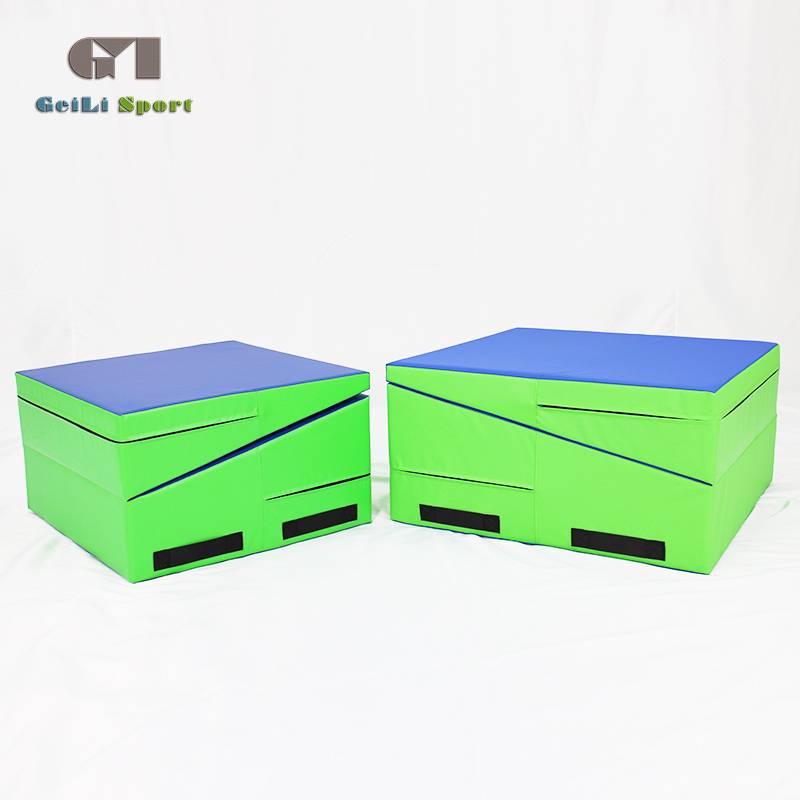 Sensory training equipment Furnishing kindergarten triangular cushion slope jump box empty tangent auxiliary artifact soft sponge new products