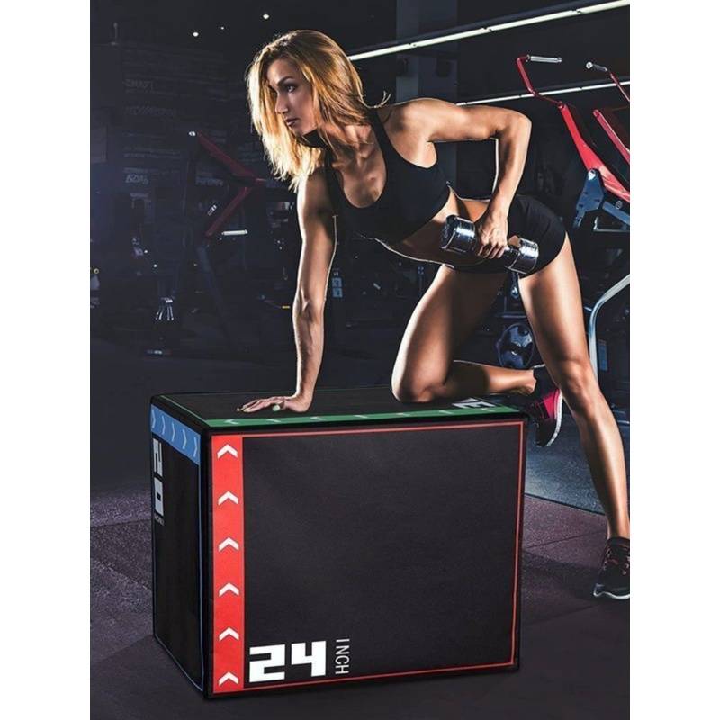 PVC software jumping stool can train jumping horse gym yoga suits, abdominal saddle horse chair triple jump box