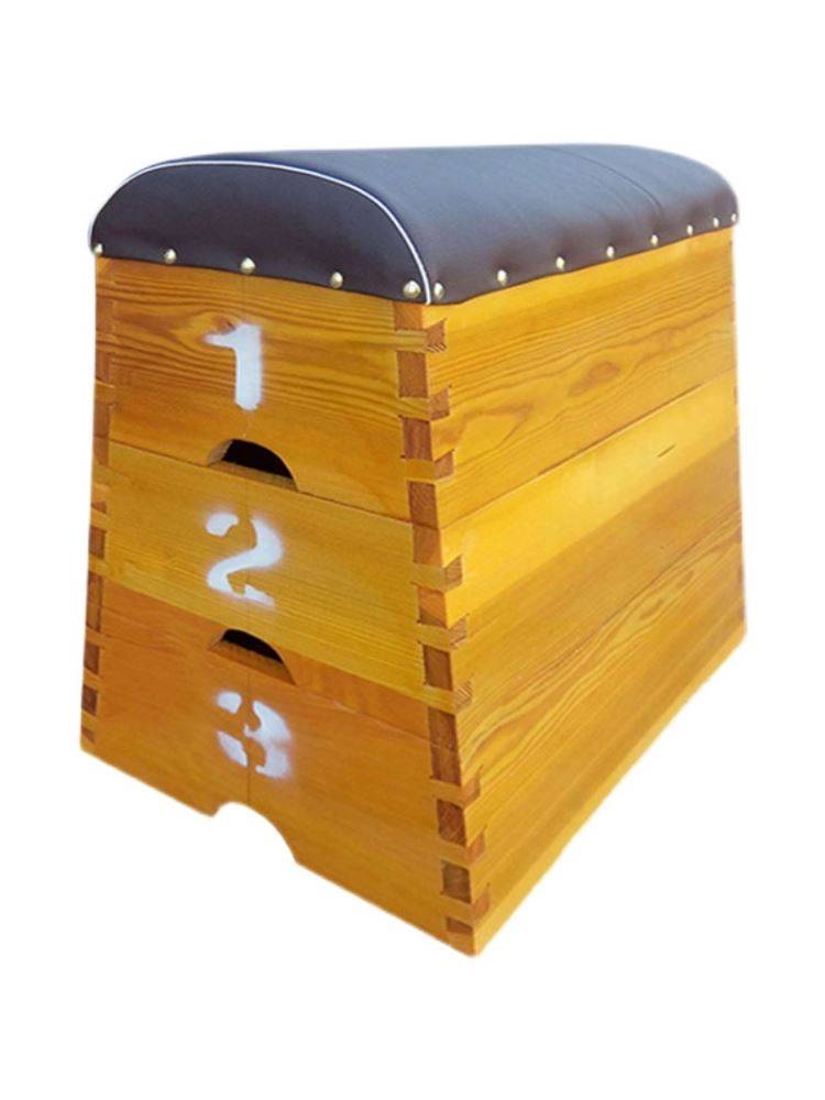 Kindergarten goat jumps high disassembly wooden jump box children's bouncing basketball training body