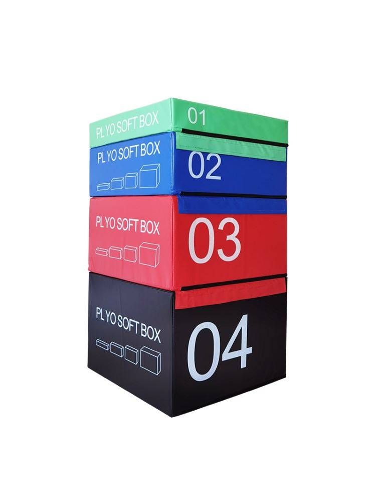 Gym burst power bomb jump box boxing martial arts dance children jump box, PU jump box software combination