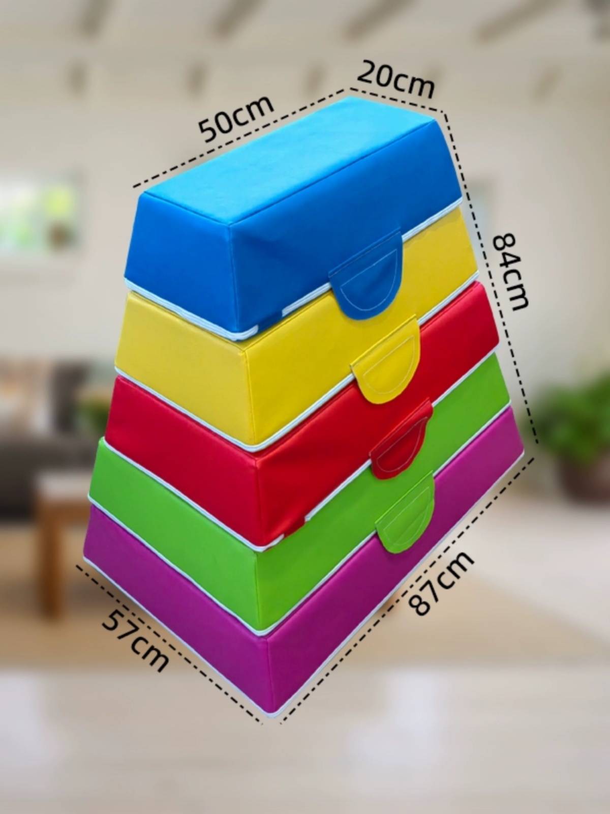 Early teach kindergarten software jumping horse jumping box Children Ama Mansat jump over obstacle sensing training equipment