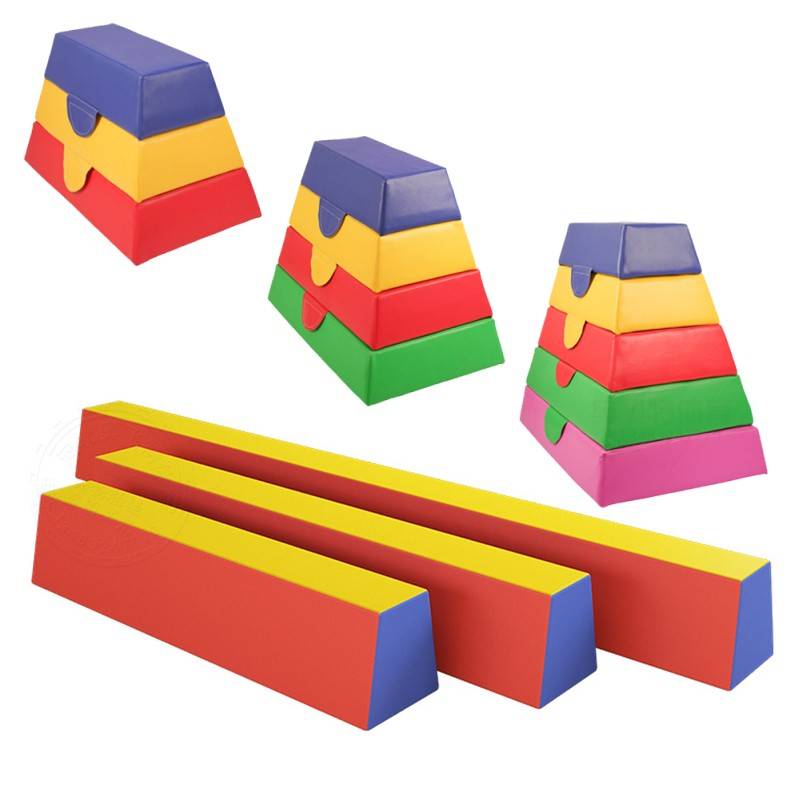 Children's gymnastics gymnastics balancing wood training physical fitness indoor jumping horse motion early education system alone wood bridge