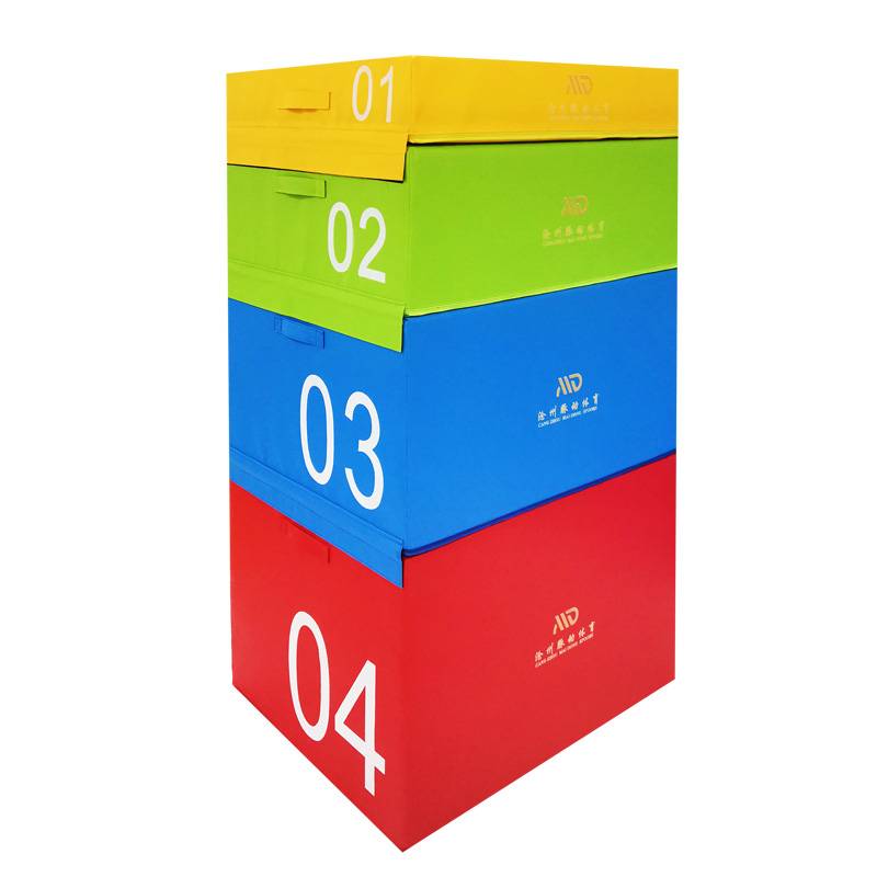 Children's jumping box gymnastics fitness software combination box jump box gradual quad -in one -jump stool bouncing training jump box
