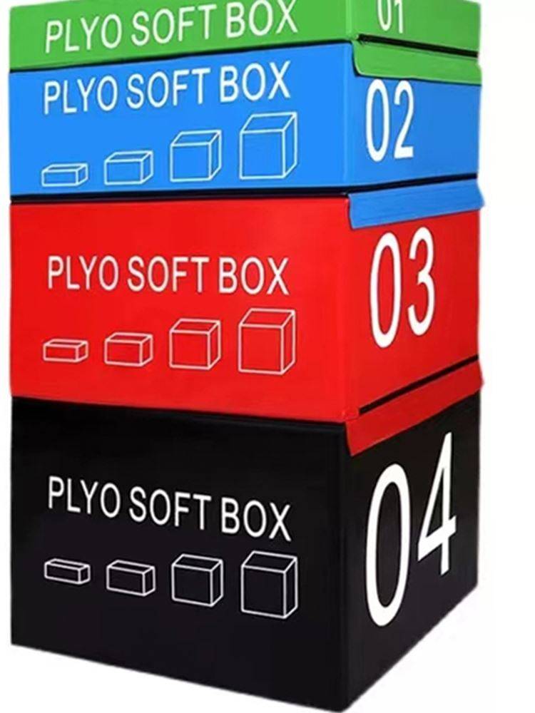 Four -in -one software jump box fitness room physical fitness training children's physical fitness training couple one software jumping equipment