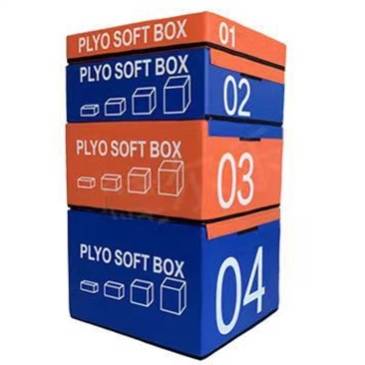 Adult jumping box orange blue (size 90x75x150cm