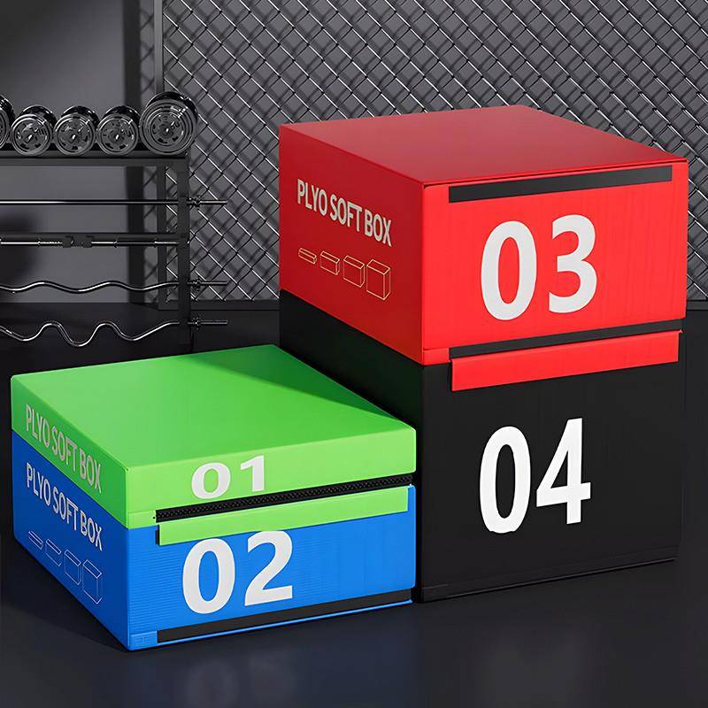 A combination of jumpboxes of adult children's soft-bulletting high-stage gymnasium sports