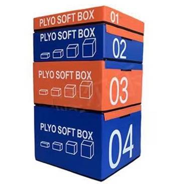 Adult jumping box orange blue (size 90x75x150cm